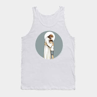 Jesus Hugs a Boy - Christian - Jesus Love - Christian Gift Tank Top